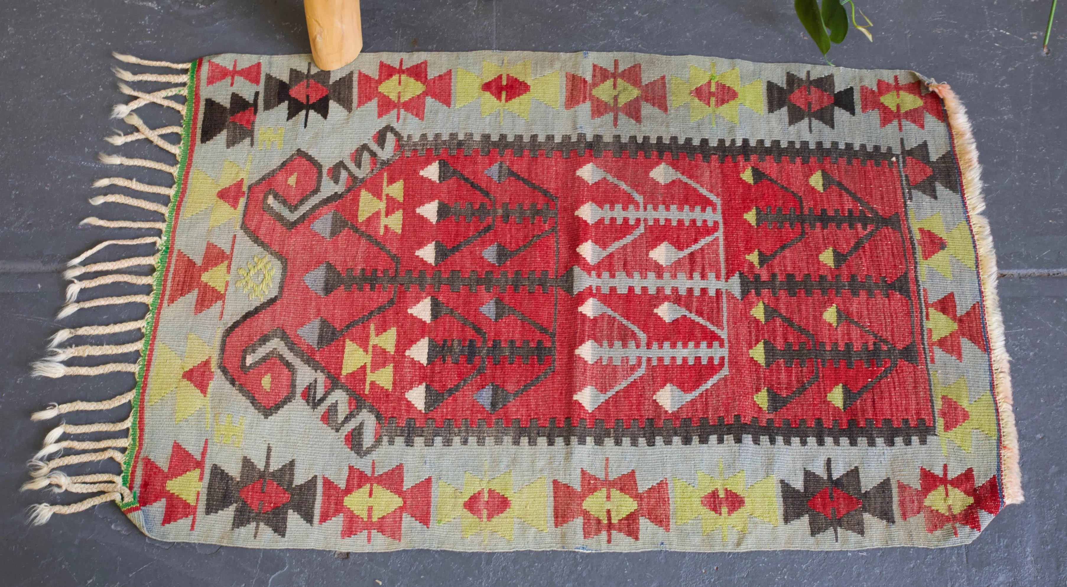 Vintage Mini Turkish Kilim Rug 2'1"x3'8"