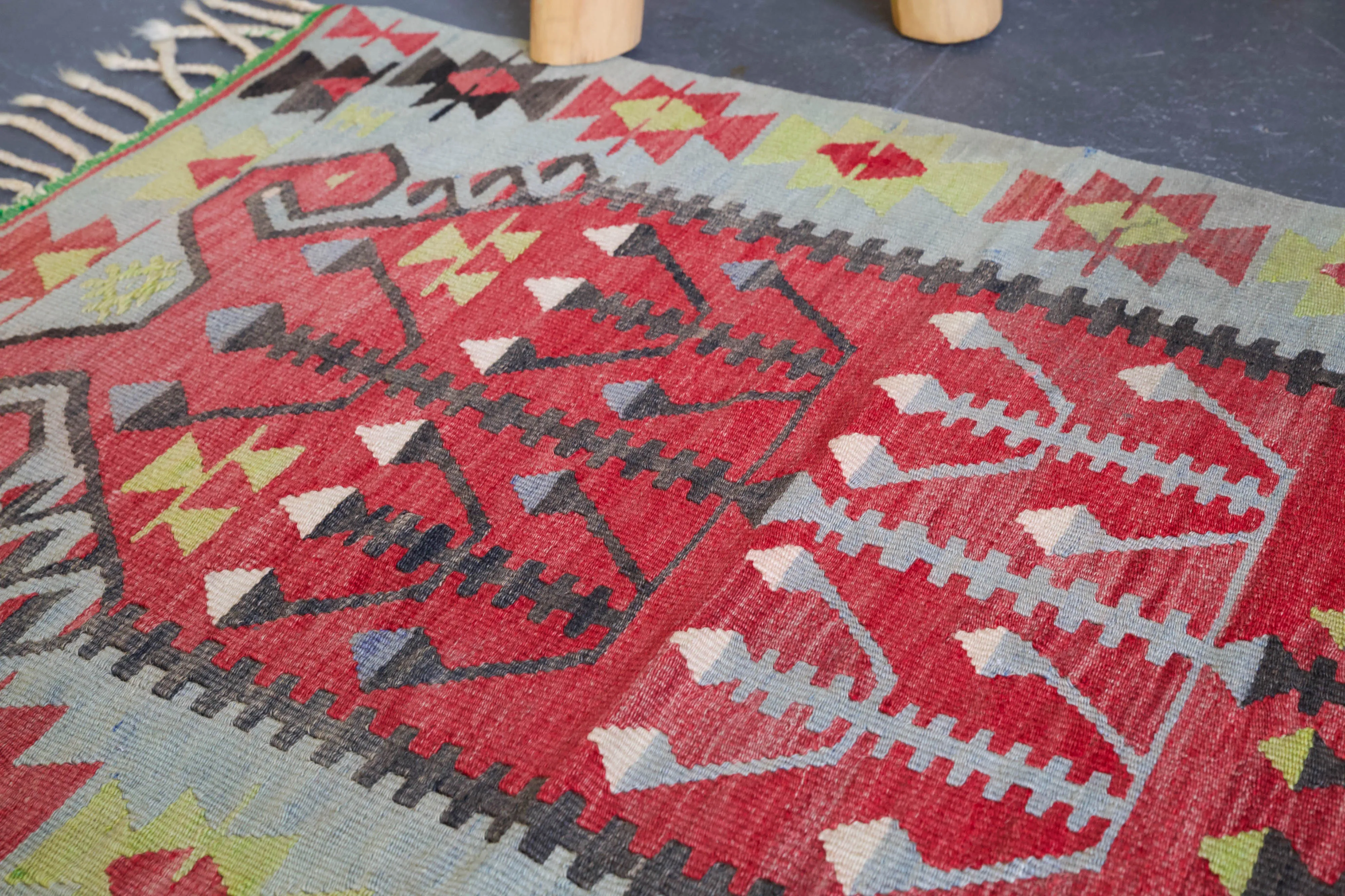 Vintage Mini Turkish Kilim Rug 2'1"x3'8"