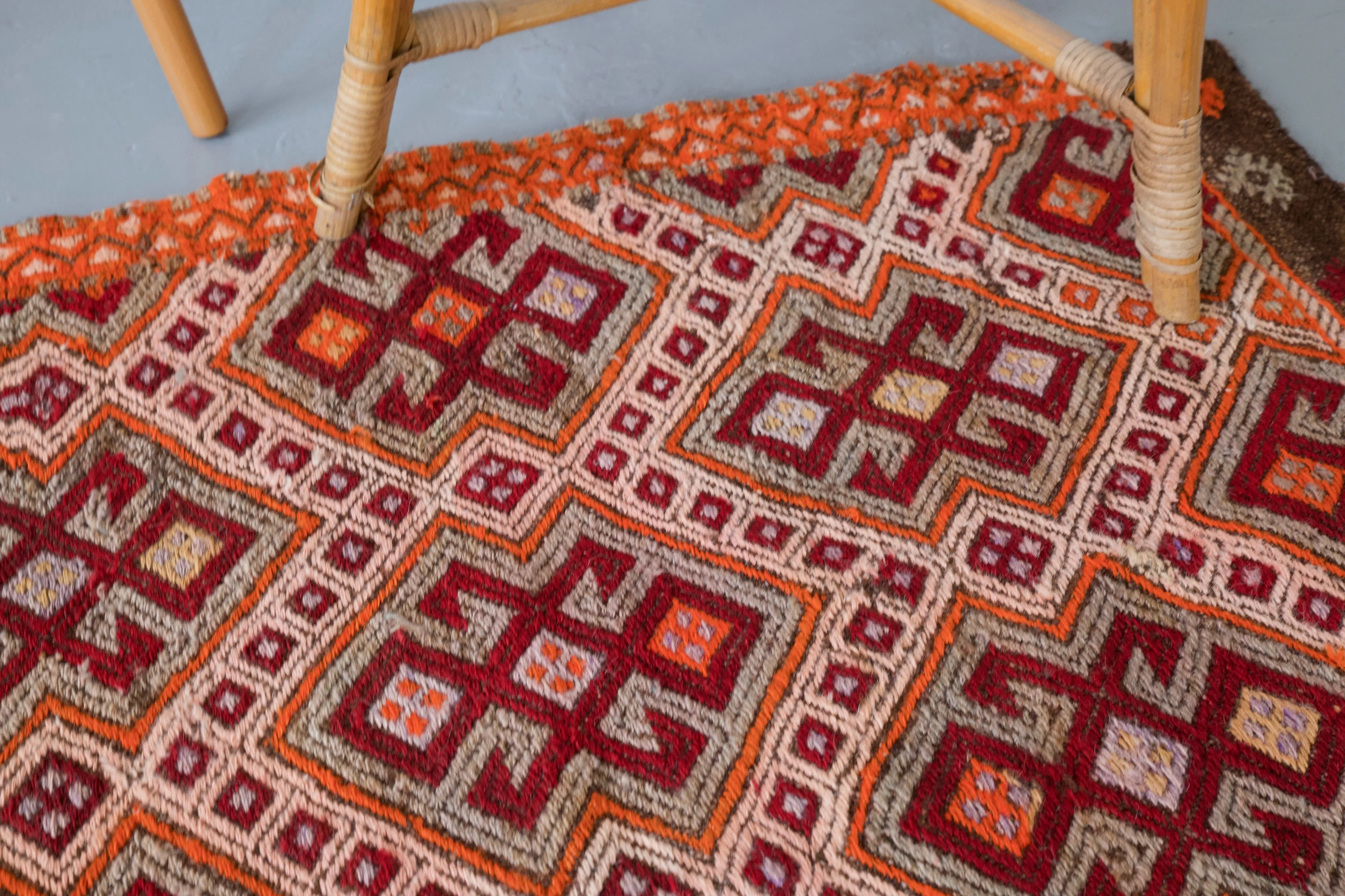 Vintage Mini Turkish Kilim Rug