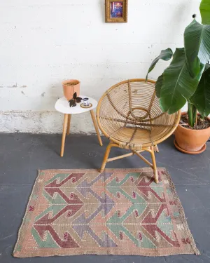 Vintage Mini Turkish Kilim Rug