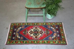 Vintage Mini Turkish Rug 20inx47in