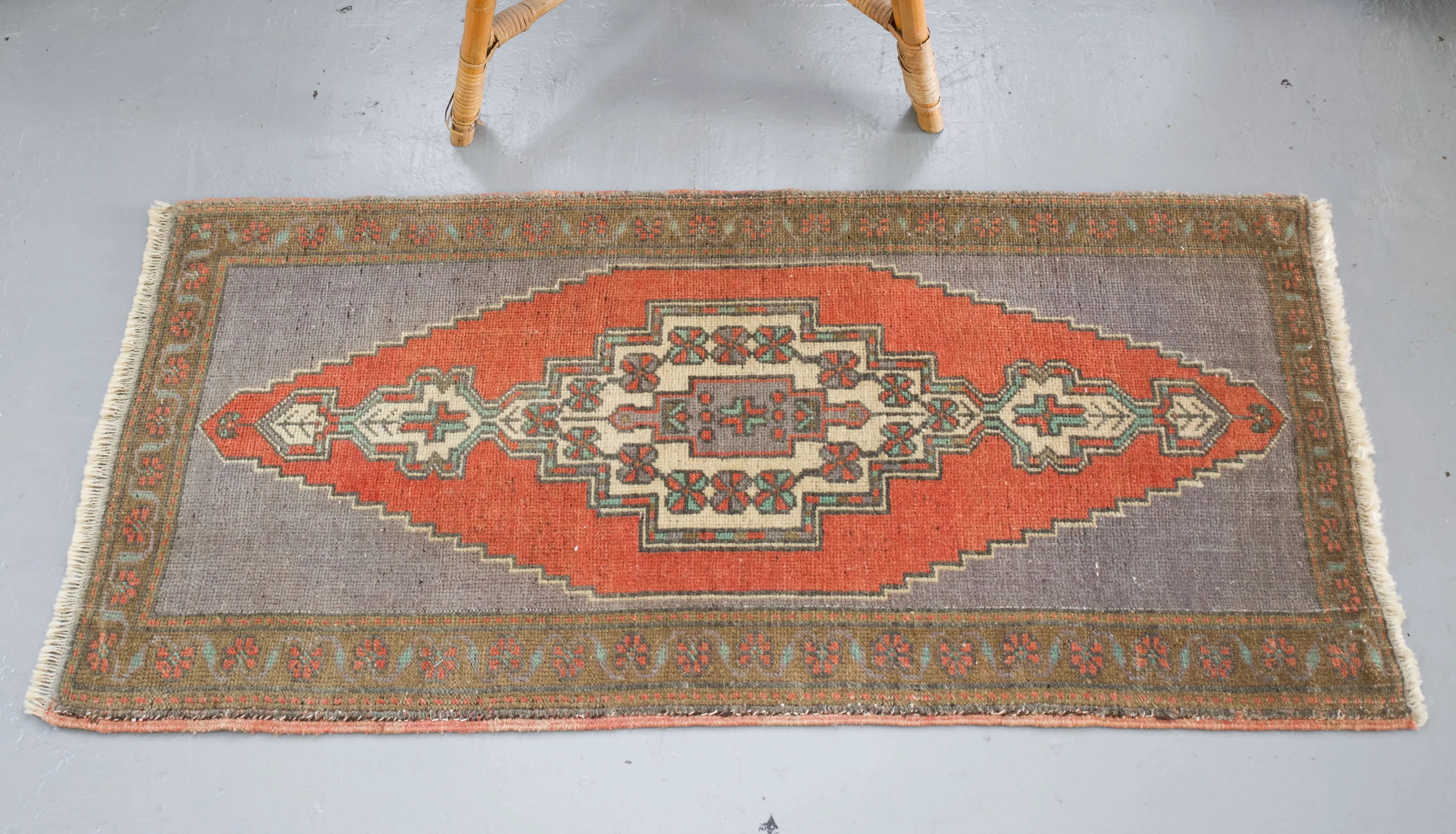 Vintage Mini Turkish Rug