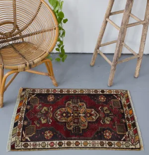 Vintage Mini Turkish Rug