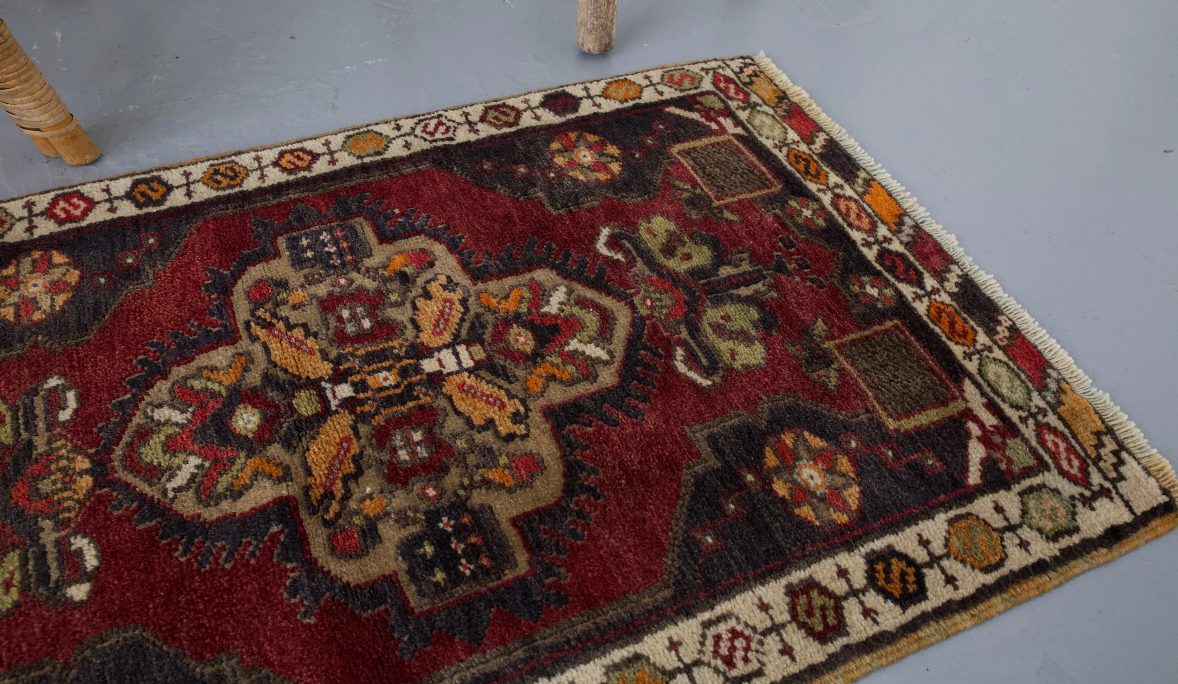 Vintage Mini Turkish Rug