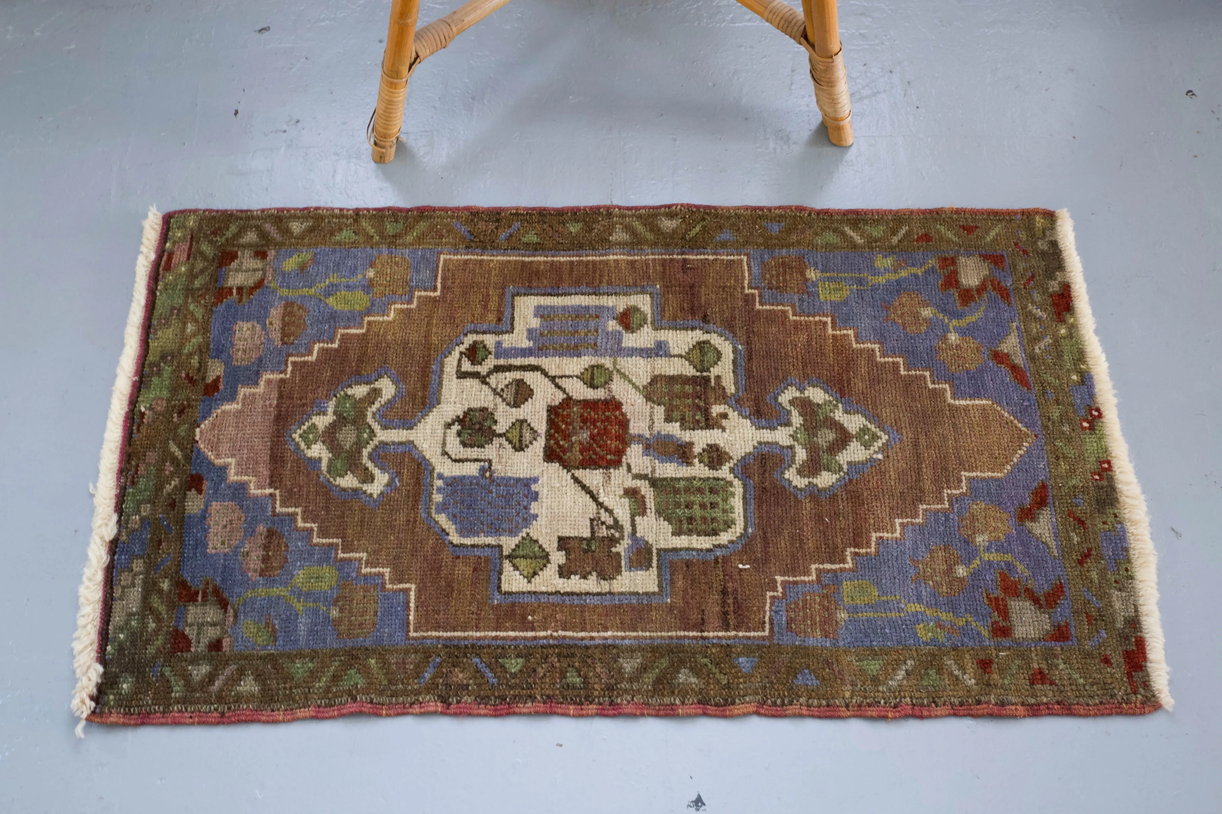 Vintage Mini Turkish Rug