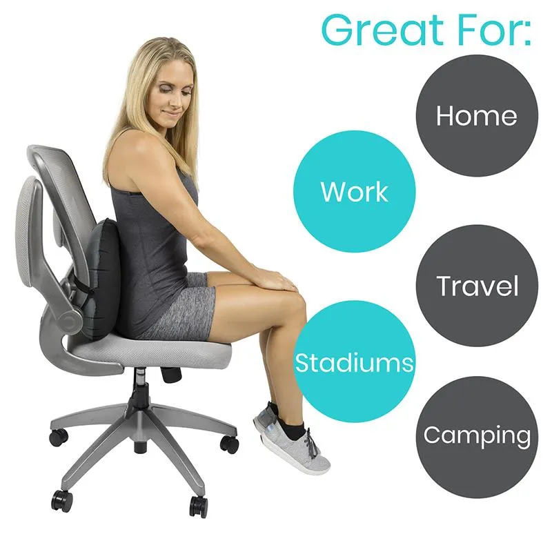 Vive Health Xtra-Comfort Inflatable Lumbar Cushion