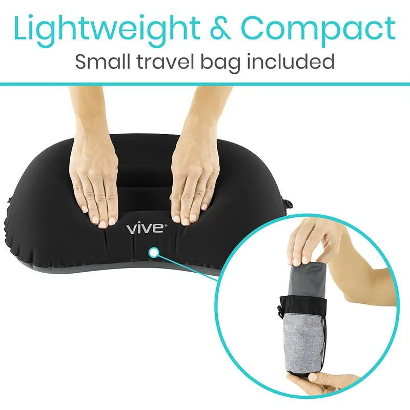 Vive Health Xtra-Comfort Inflatable Lumbar Cushion