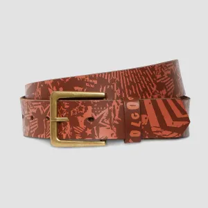 Volcom Darien Leather Belt Brown