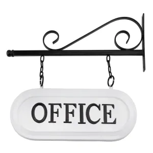 Wall-Mounted Metal Office Sign