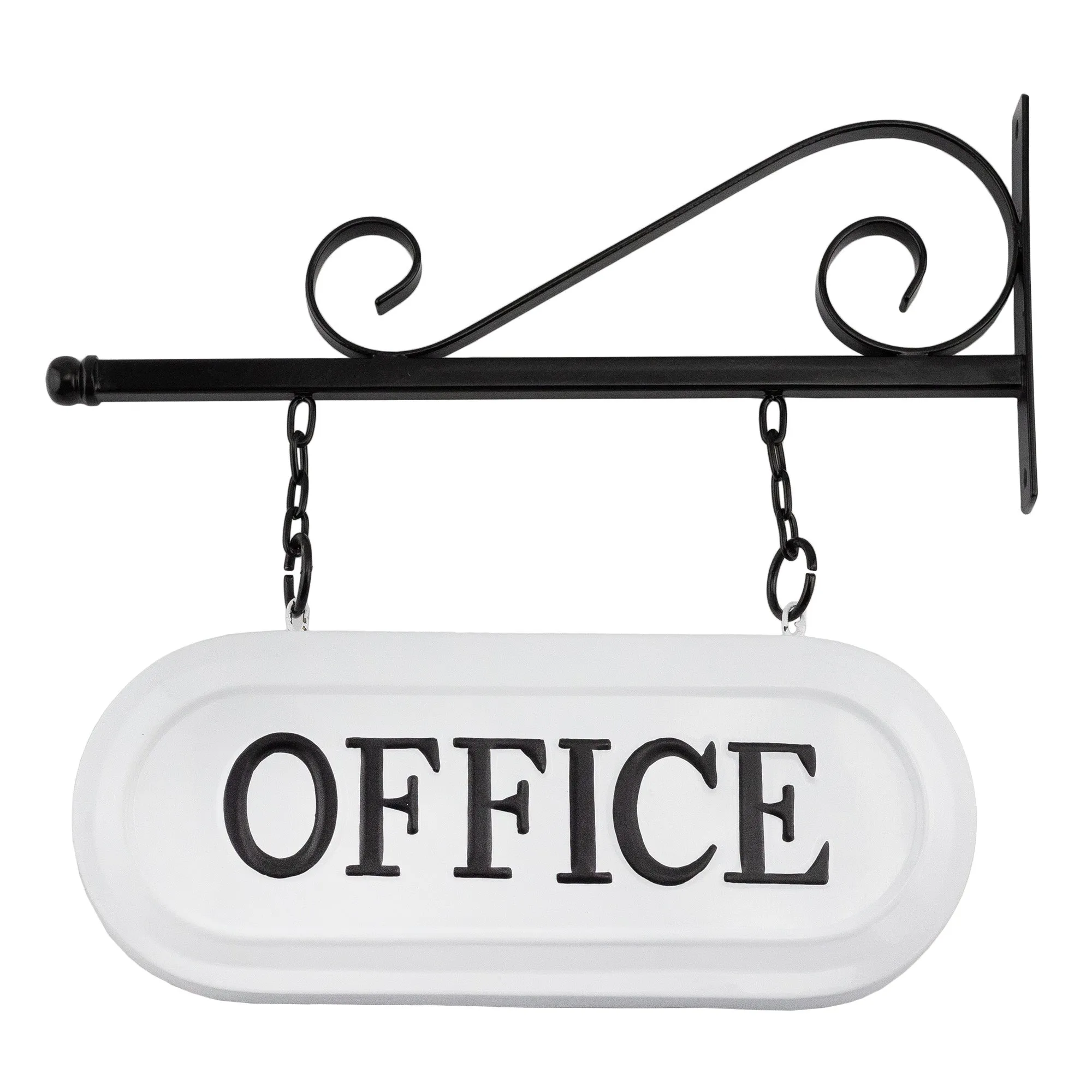 Wall-Mounted Metal Office Sign