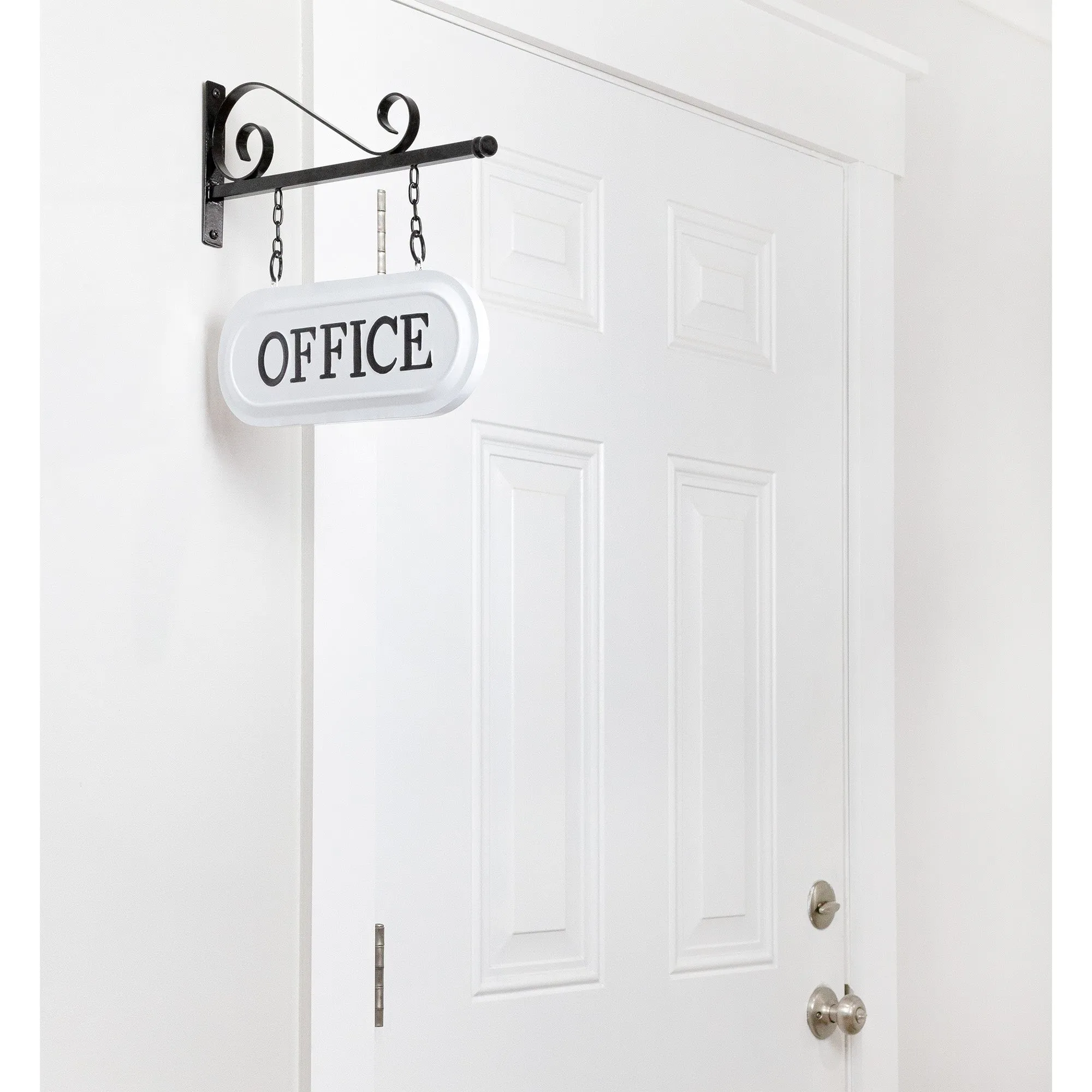 Wall-Mounted Metal Office Sign
