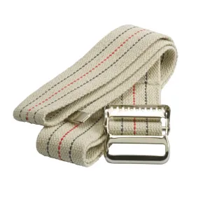 Washable Cotton Gait Belt, 72", Beige