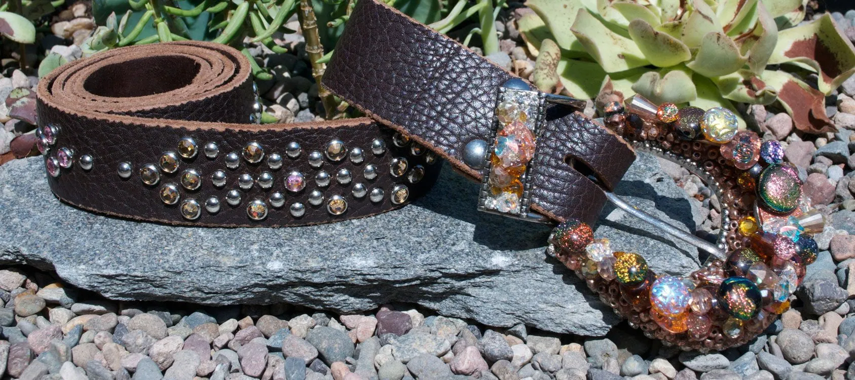 Western Dazzle Buckle & Belt - Large