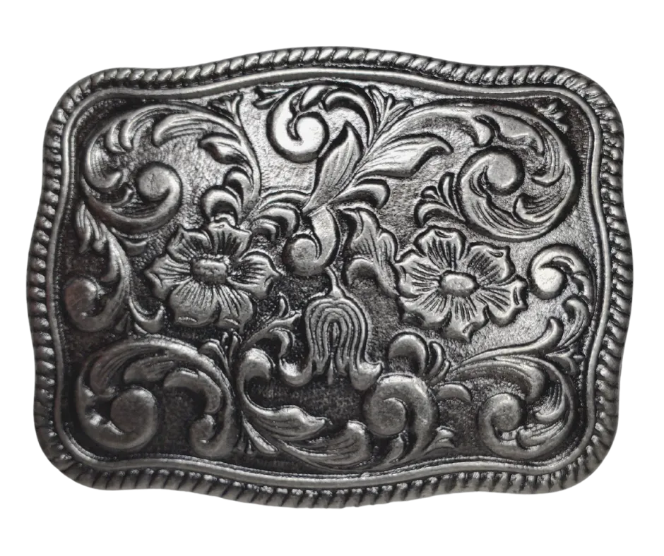 Western Scroll Belt Buckle