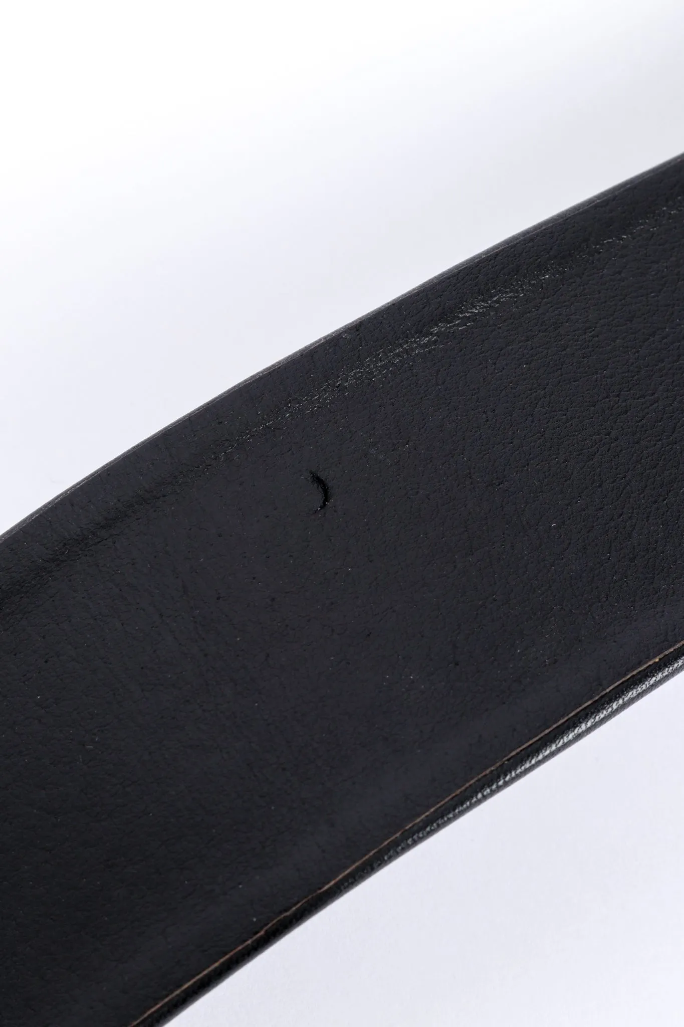 Wide Jeweled Leather Belt