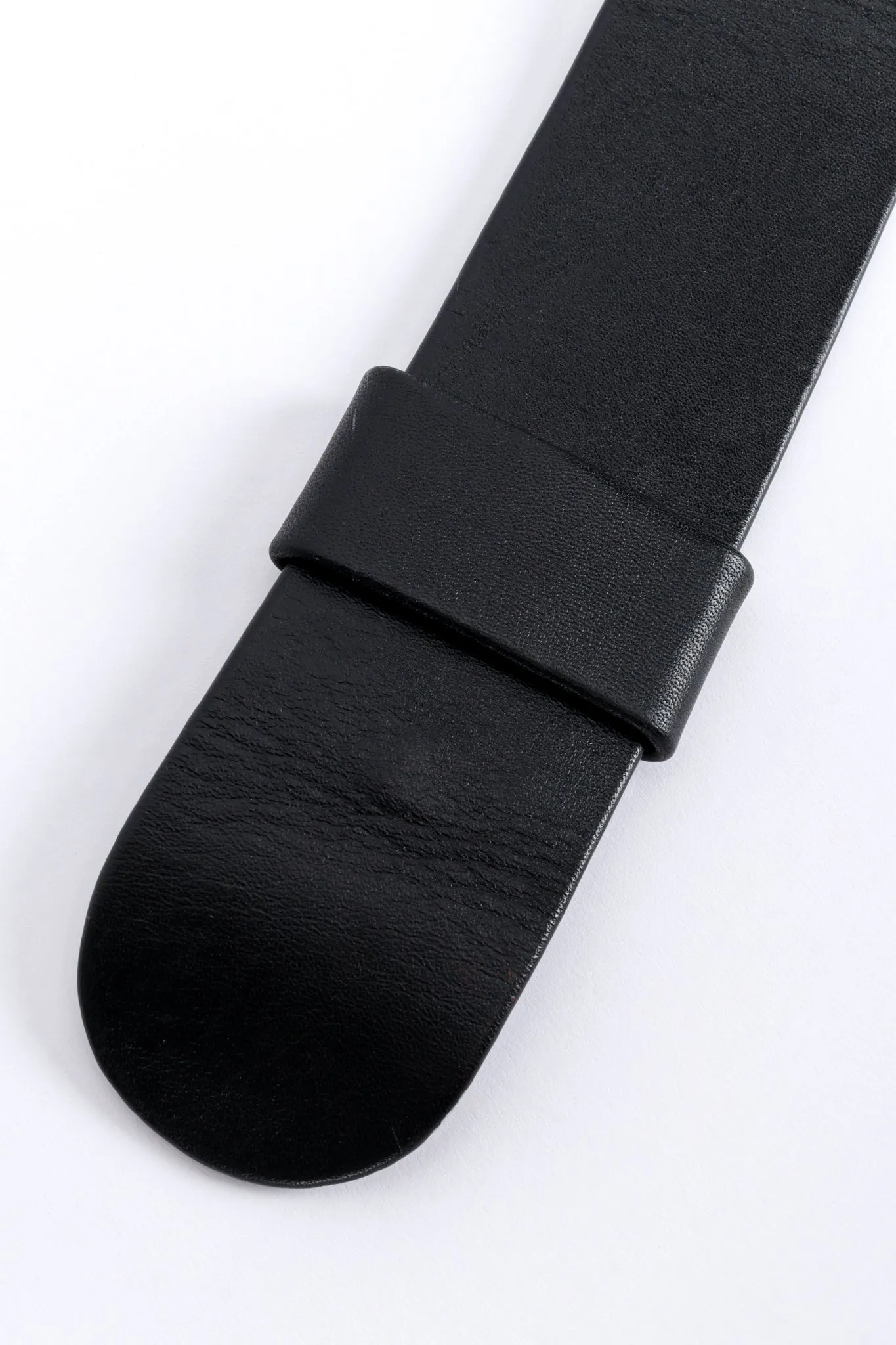 Wide Jeweled Leather Belt