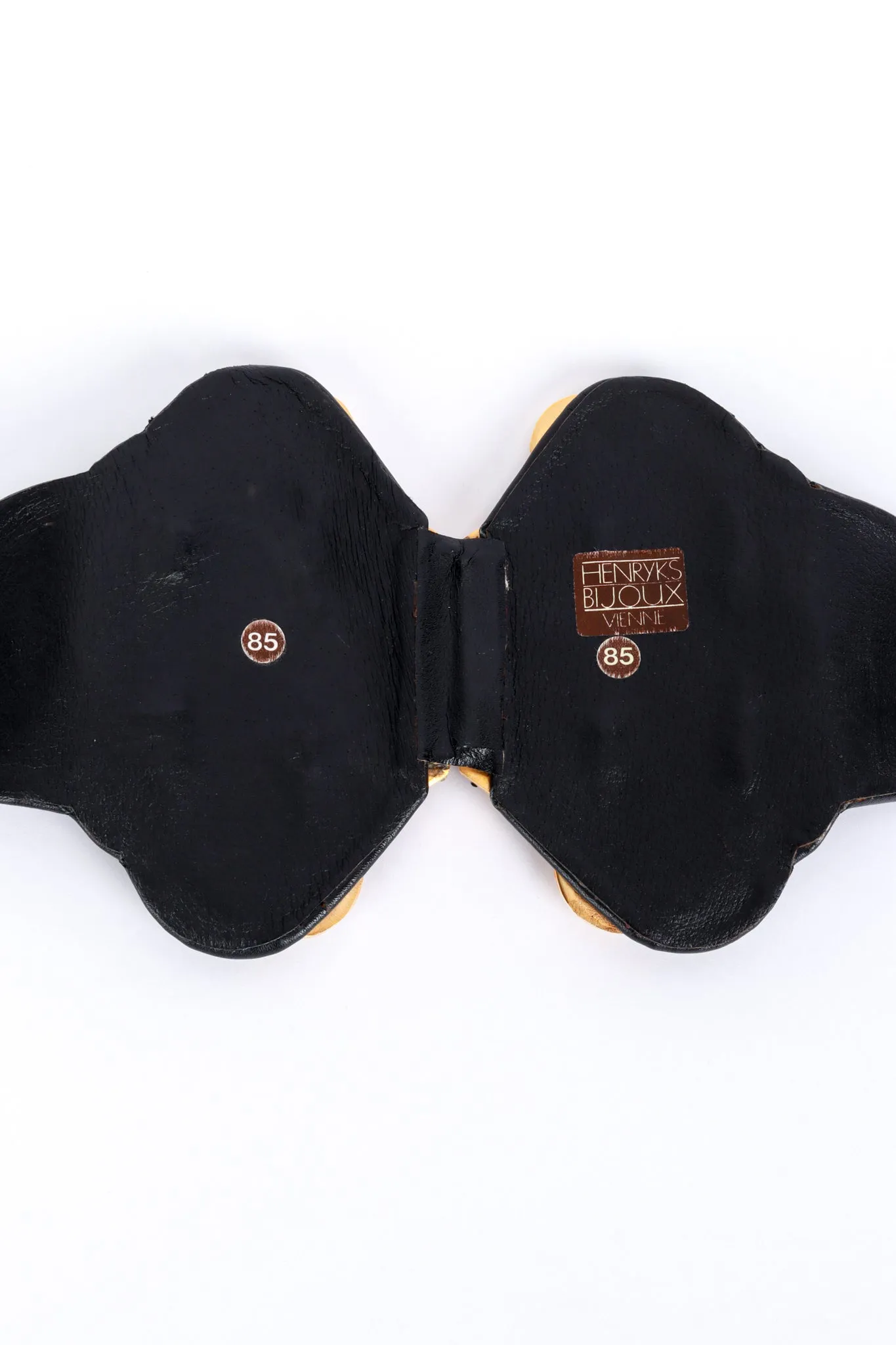 Wide Jeweled Leather Belt