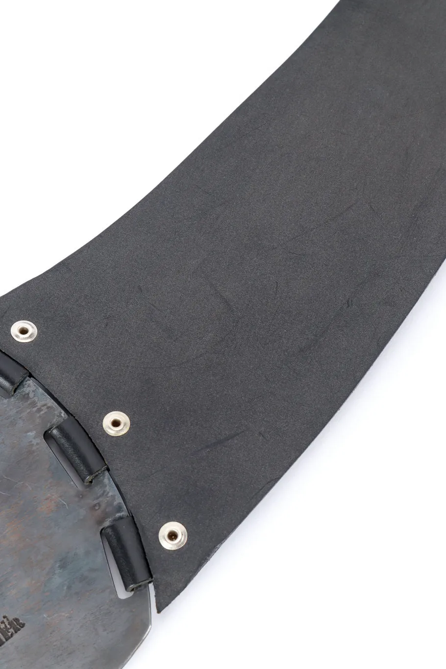 Wide Leather Fringe Belt