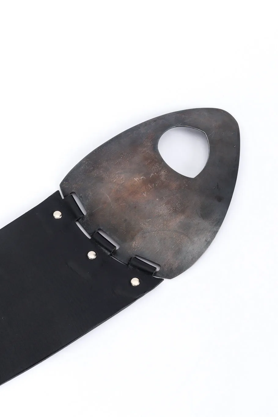 Wide Leather Fringe Belt