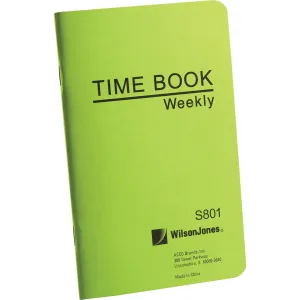 Wilson Jones Foreman's Time Book