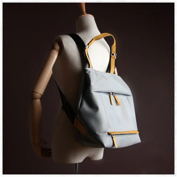 Womens Black Nylon Backpack Best Satchel Backpack Bag Nylon School Rucksack for Ladies