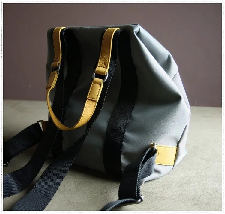 Womens Black Nylon Backpack Best Satchel Backpack Bag Nylon School Rucksack for Ladies