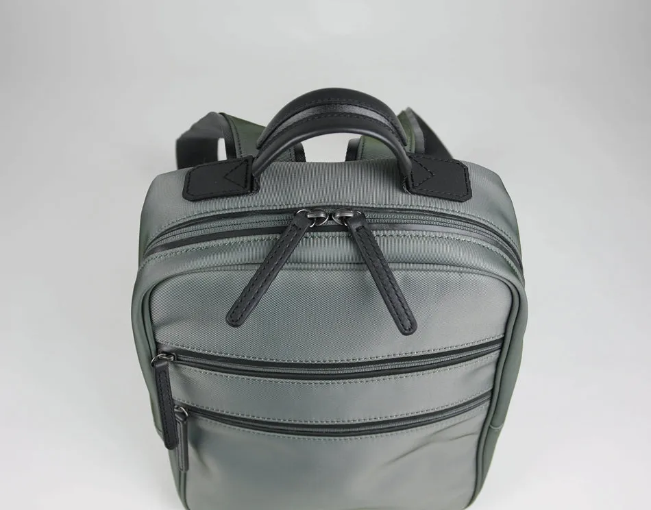 Womens Nylon Backpack Bag Light Green Best Satchel Backpack Nylon School Rucksack for Ladies