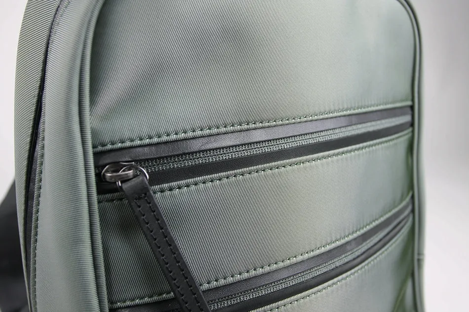 Womens Nylon Backpack Bag Light Green Best Satchel Backpack Nylon School Rucksack for Ladies