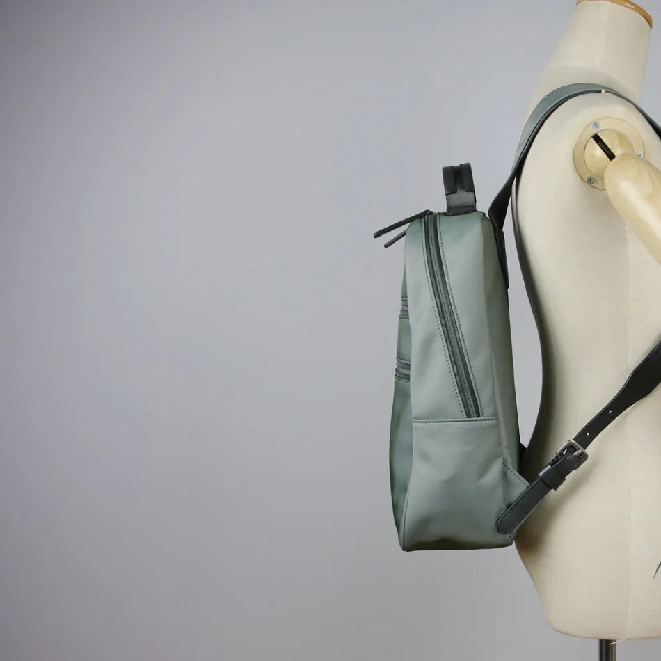 Womens Nylon Backpack Bag Light Green Best Satchel Backpack Nylon School Rucksack for Ladies