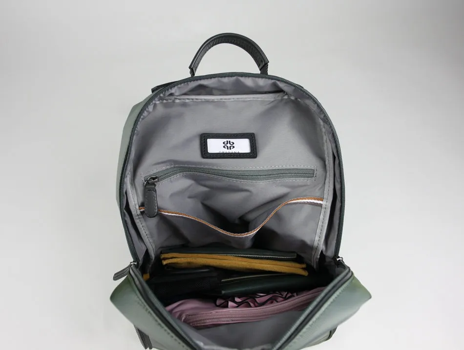 Womens Nylon Backpack Bag Light Green Best Satchel Backpack Nylon School Rucksack for Ladies
