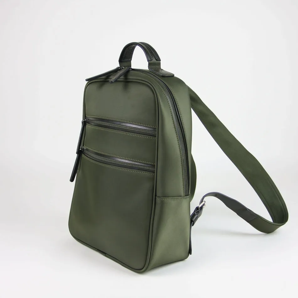 Womens Nylon Backpack Bag Light Green Best Satchel Backpack Nylon School Rucksack for Ladies