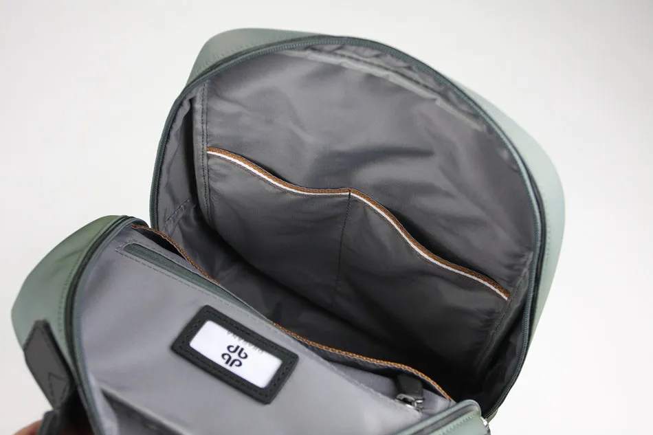 Womens Nylon Backpack Bag Light Green Best Satchel Backpack Nylon School Rucksack for Ladies