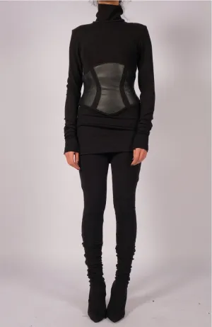 Wool Leather Corset Belt