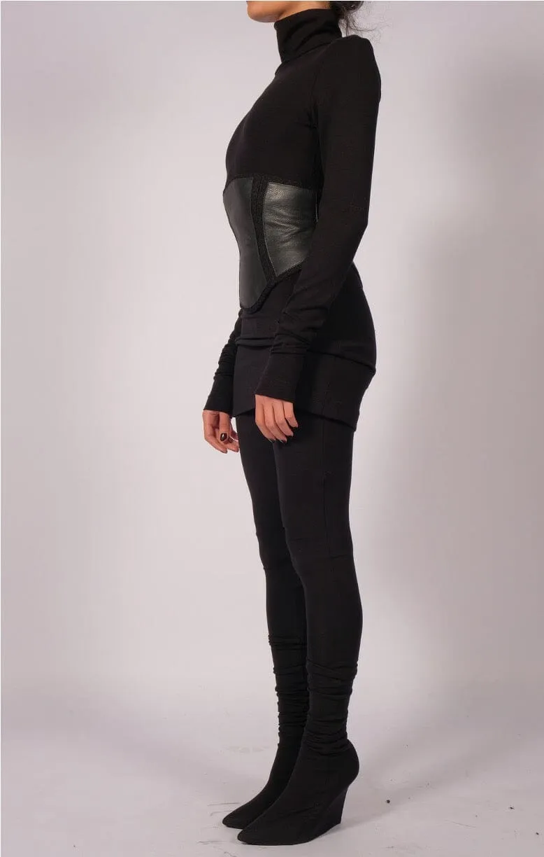 Wool Leather Corset Belt