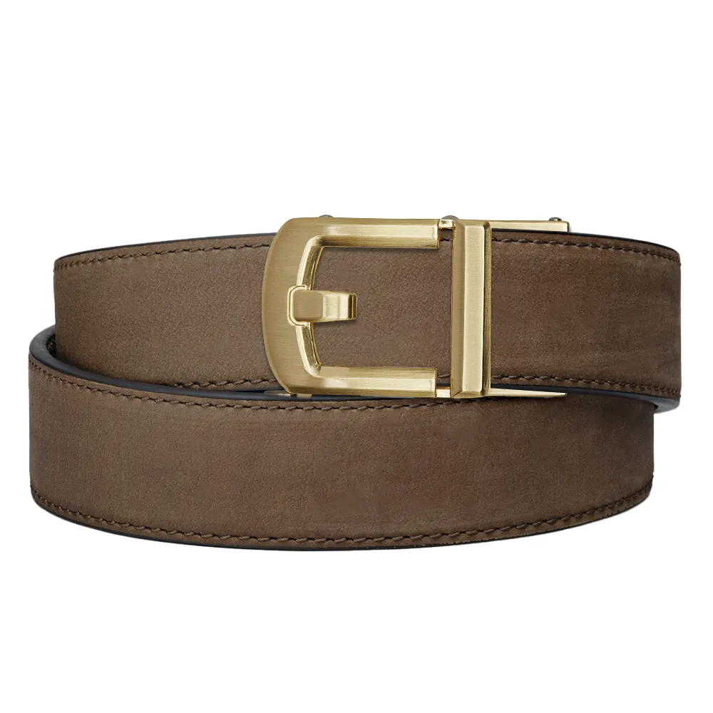 X8 BRASS BUCKLE | BUFFALO LEATHER GUN BELT 1.5"