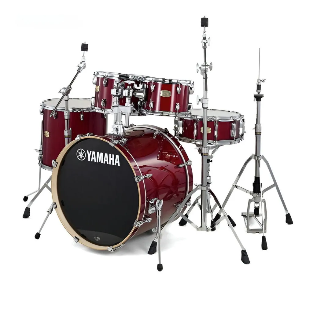Yamaha Stage Custom Birch Euro Shell Pack w/Hardware - Cranberry Red