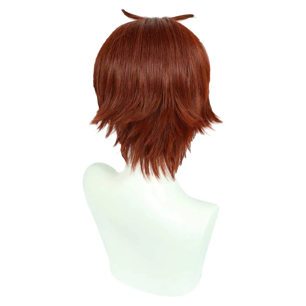 Youkoso Jitsuryoku Shijou Shugi no Kyoushitsu e Ayanokouji Kiyotaka Cosplay Short Brown Center Parted Hair Heat Resistant Synthetic Hair