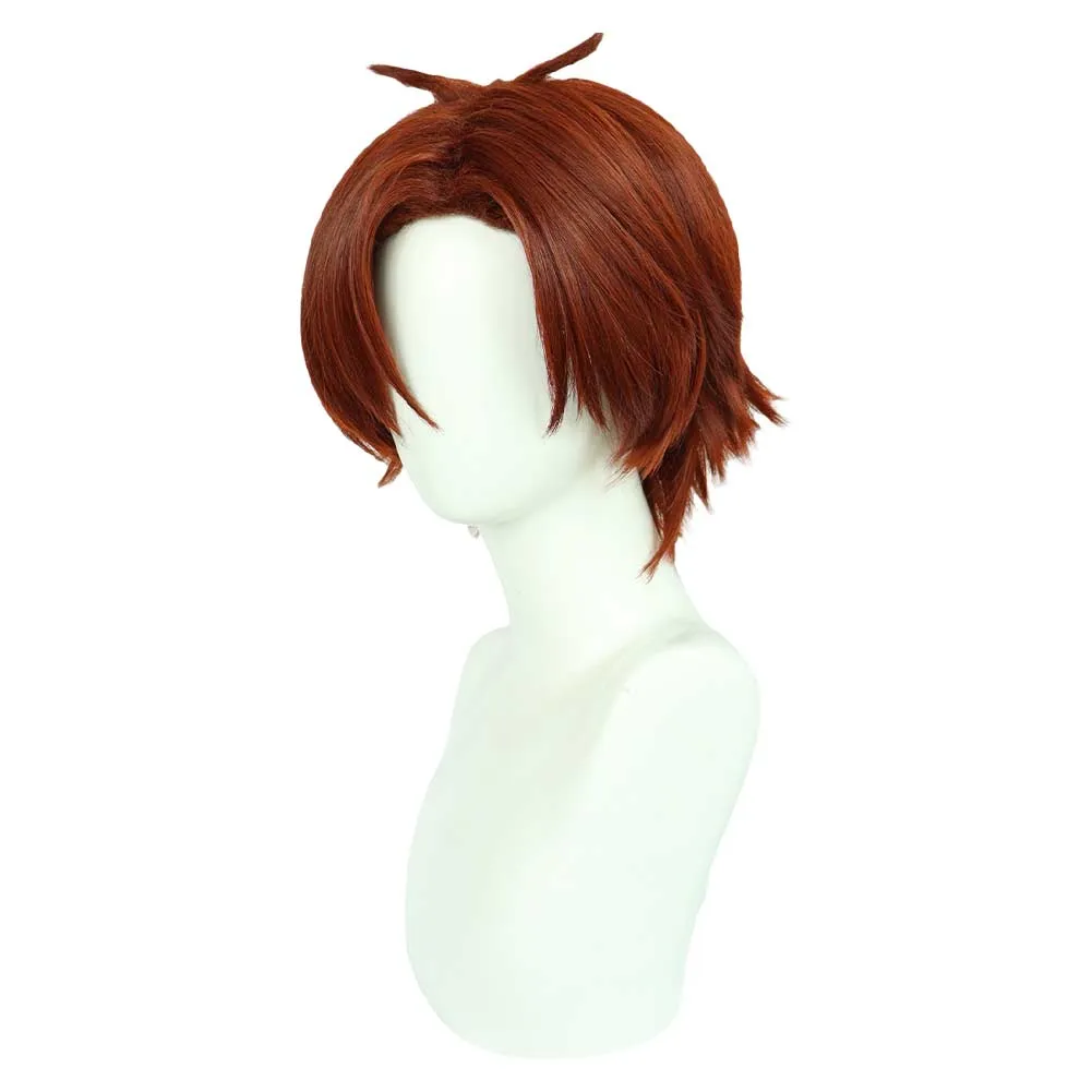 Youkoso Jitsuryoku Shijou Shugi no Kyoushitsu e Ayanokouji Kiyotaka Cosplay Short Brown Center Parted Hair Heat Resistant Synthetic Hair