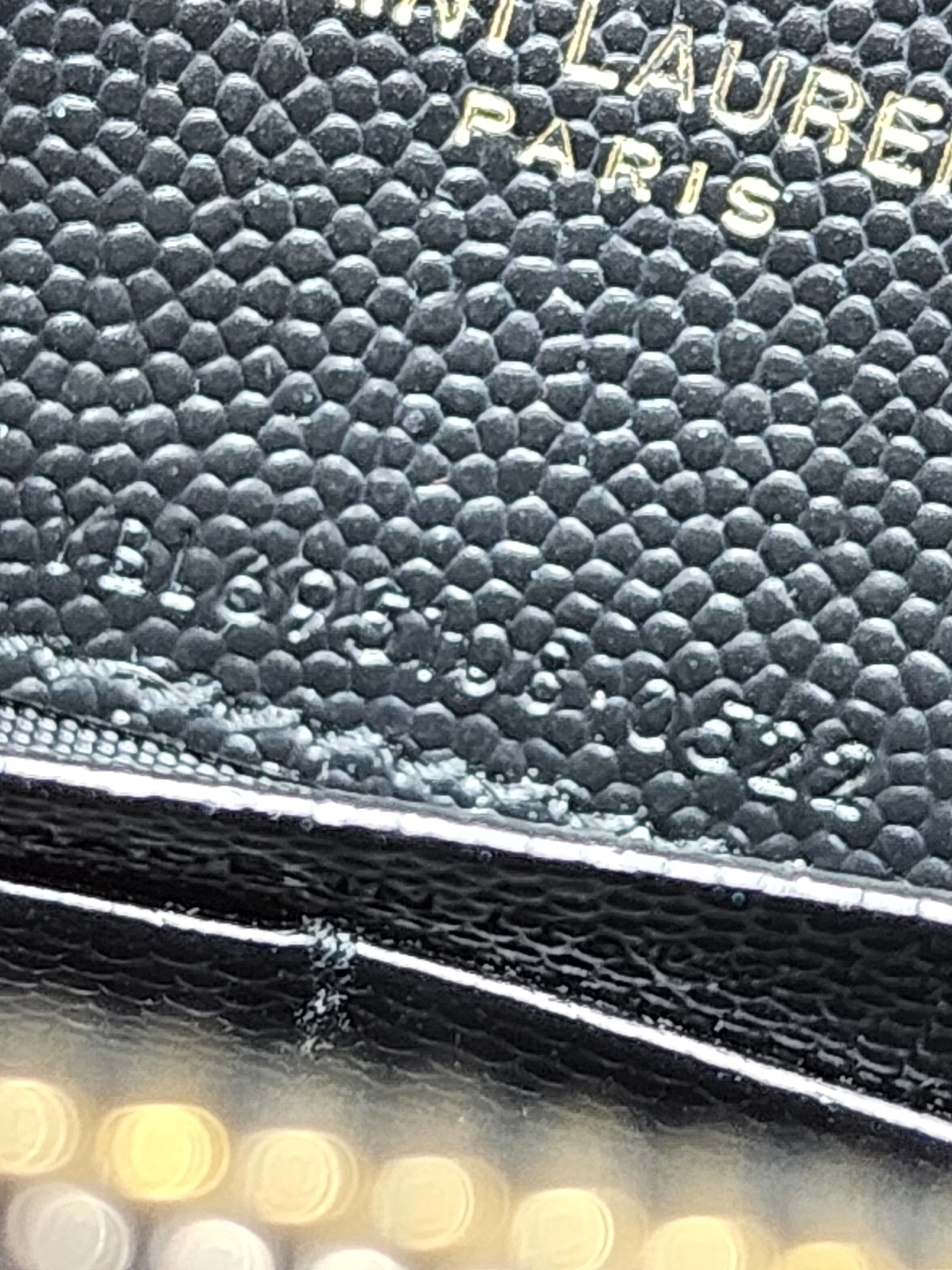 YSL BLACK CASSANDRE CROSSBODY WALLET ON CHAIN