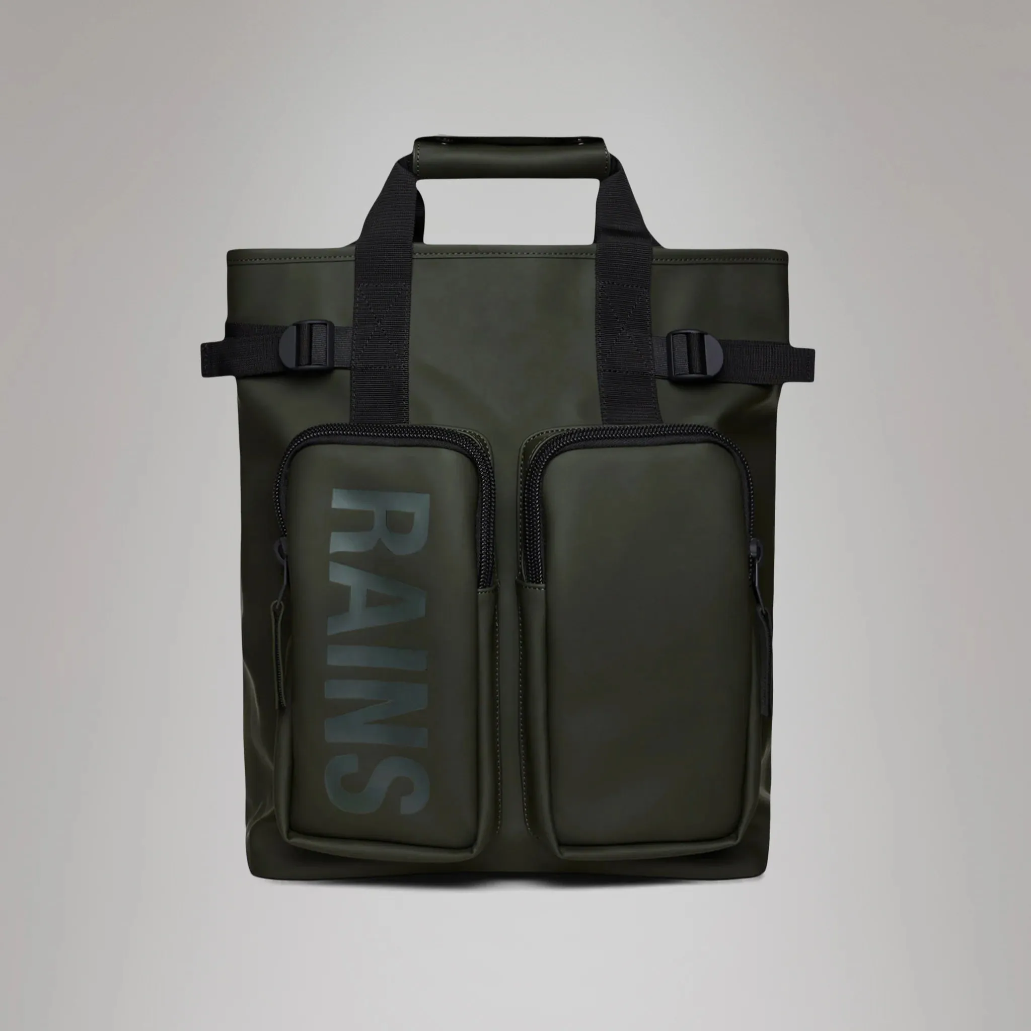 Zaino Texel Tote Backpack RAINS Impermeabile W3 Green