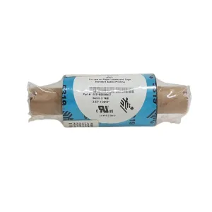 Zebra Wax Ribbon, 64mmx74m (2.52inx242ft), 5319; Performance, 12mm (0.5in) core