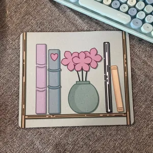 Zen Bookshelf Mouse Pad