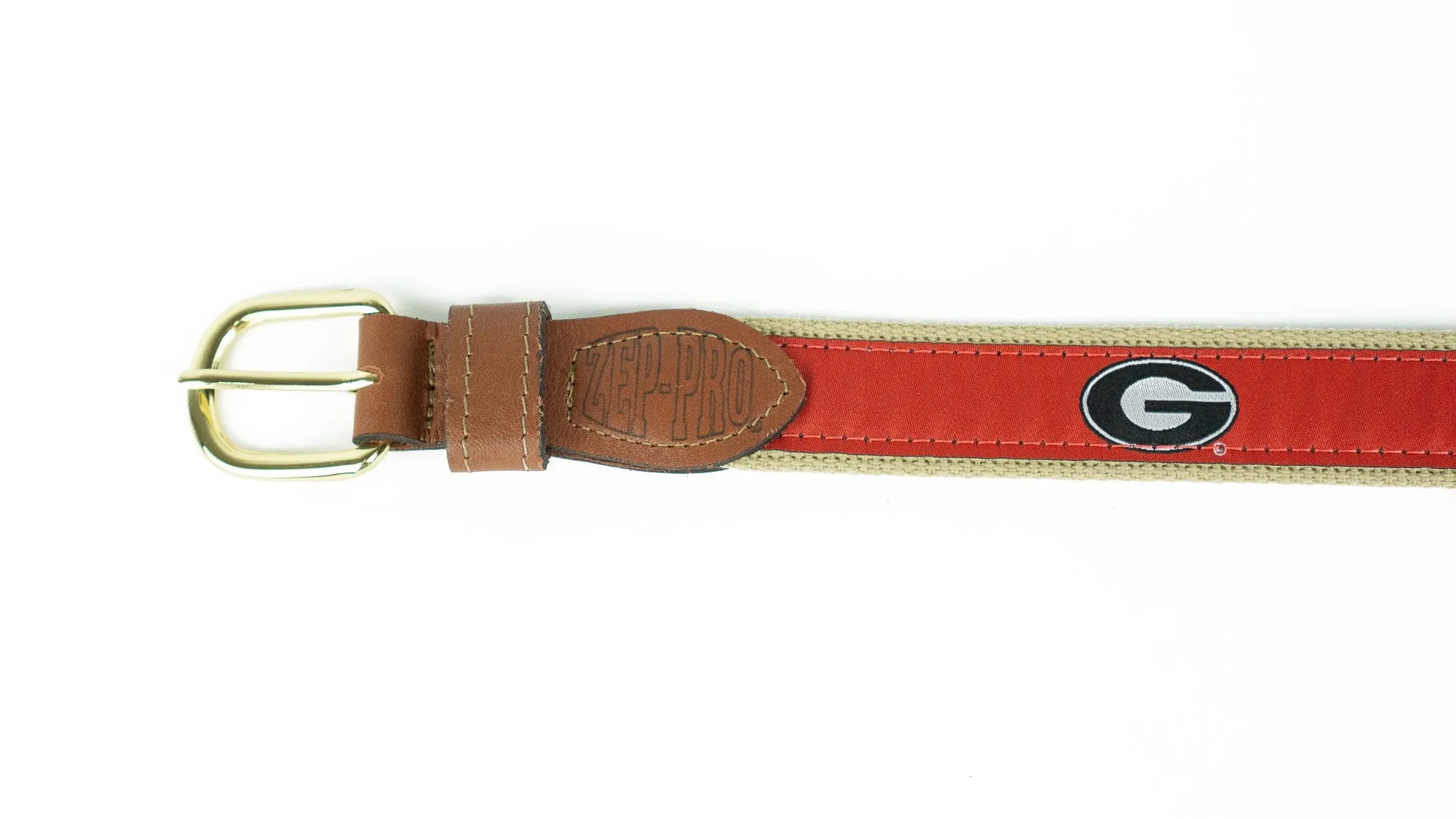 Zeppro University of Georgia Ribbon Belt - Red