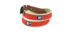 Zeppro University of Georgia Ribbon Belt - Red