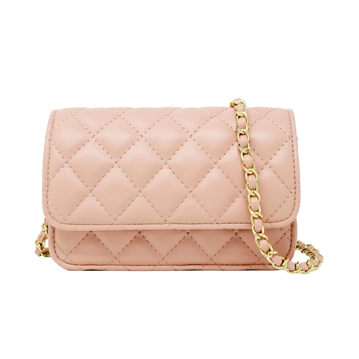 Zomi Gems Classic Quilted Bag - Pink